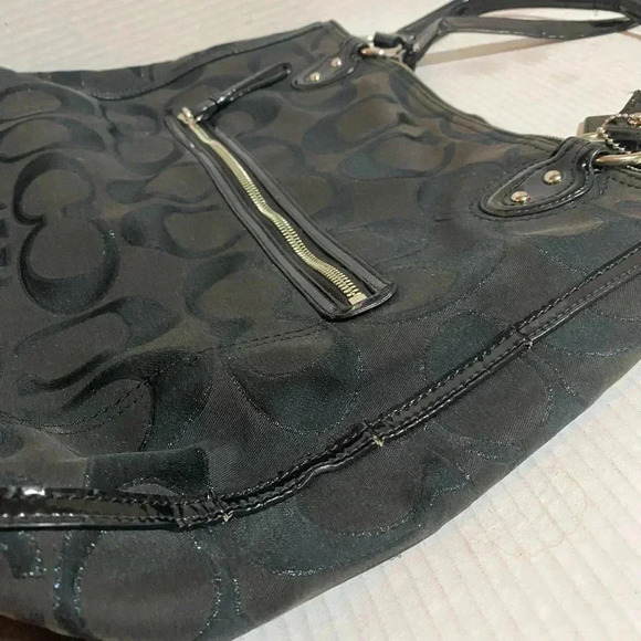 Coach CC signature print canvas shoulder handbag - Picture 7 of 11